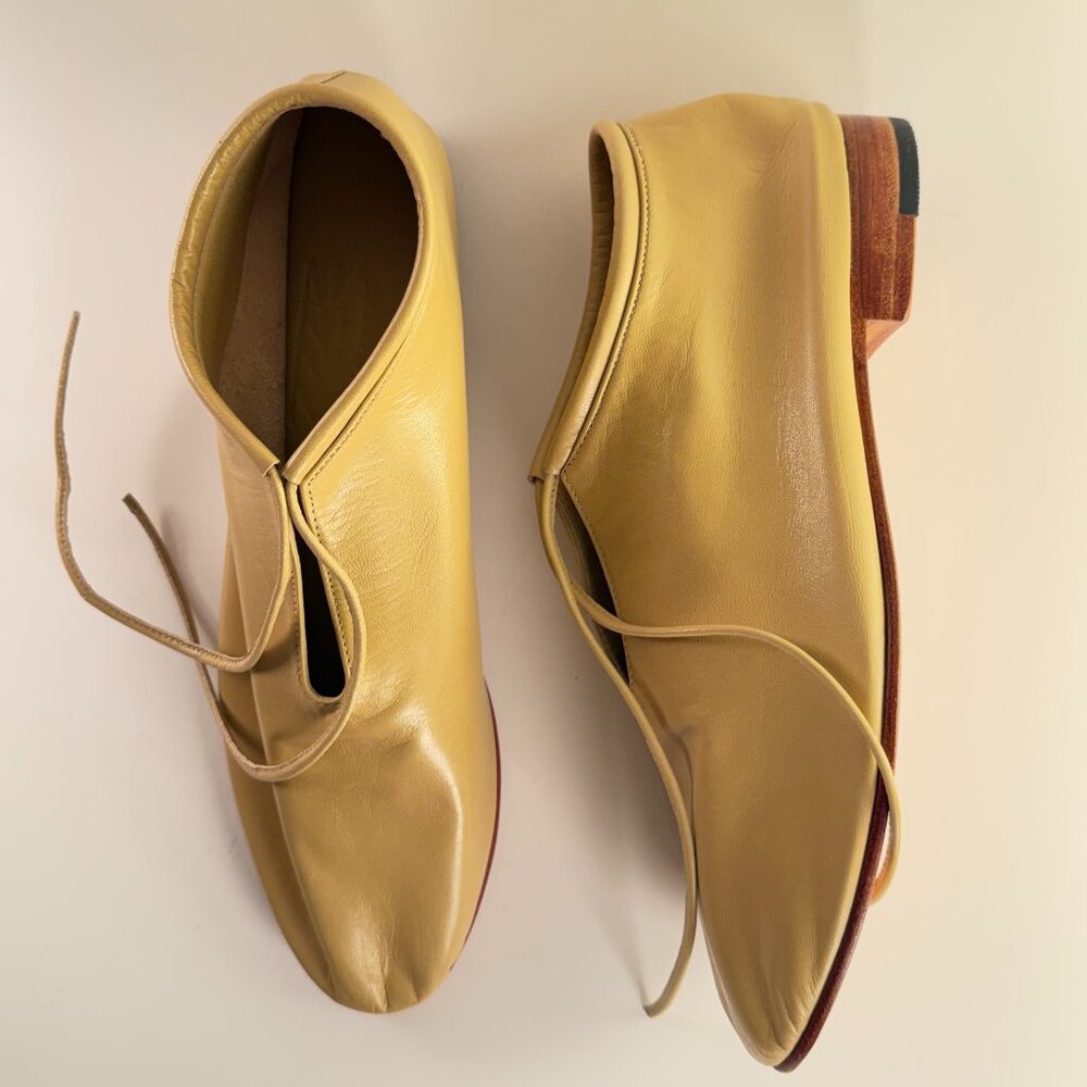 Martiniano Kid Leather Booties (Lichen) 36.5